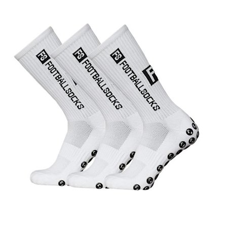 3 pakker sports sokker kompression sokker atletiske strømper anti-slip hurtigtørrende fodbold sokker til fodbold [db]