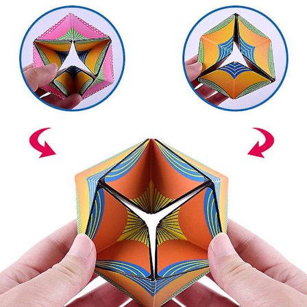 Infinity Flip Föränderlig Magisk Kub Pussel Anti Stress Leksaker Present