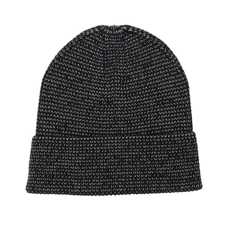 Beechfield - Noir cuff Bonnet - Reflective/Black Cuff @ Hatstore