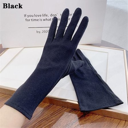 Bomullshansker Solbeskyttelseshansker SVARTE