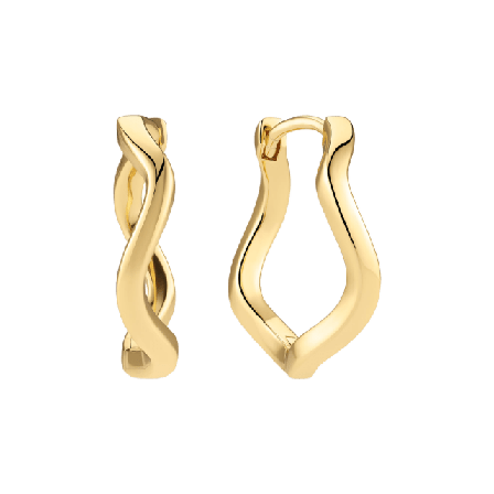 Sif Jakobs Jewellery Ellera Waves Grande Earrings Örhängen Dam Guld LARGE