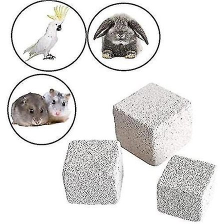 20 stk. Lava Blokke Chinchilla Kanin Tyggelegetøj Lava Tænder Kanin Slibesten Kvadratisk Sten Smal(3cm)