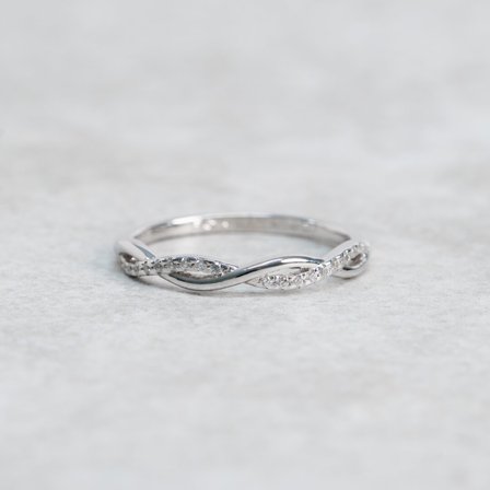 Förlovningsring Förgätmigej, 18K Vitguld - Förlovning- och vigselringar