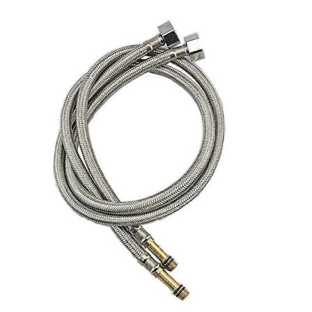 4 stk Fleksible Forbindelsesrør, Rustfrit Stål Sanitær Fleksibel, Fleksibel Vandhane, Fleksible Forbindelsesrør, 50 cm