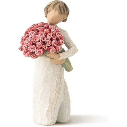 Willow Tree Överflöd, Skulpterad Handmålad Figur, rosa