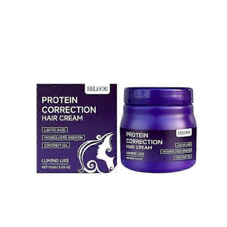 Lumino Liss Glattende og Rettende Krem, Proteinreparerende Hårkrem, Nærende Protein Kokosolje Glattende og Rettende Krem