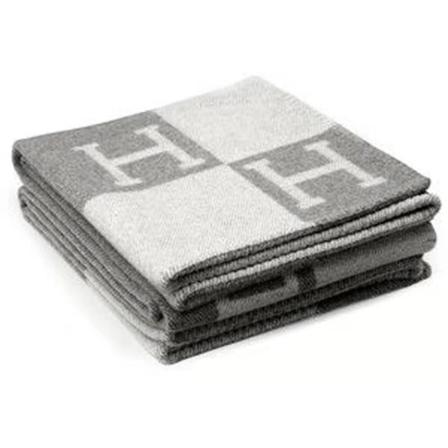 Plaid H huopa Kasmirmix Crochet Kannettava harmaa-WELLNGS