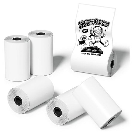 Rolls Mini Pocket Printer Sticker Paper, 30 X 57mm Adhesive Thermal Paper til Pocket Printer, (hs)