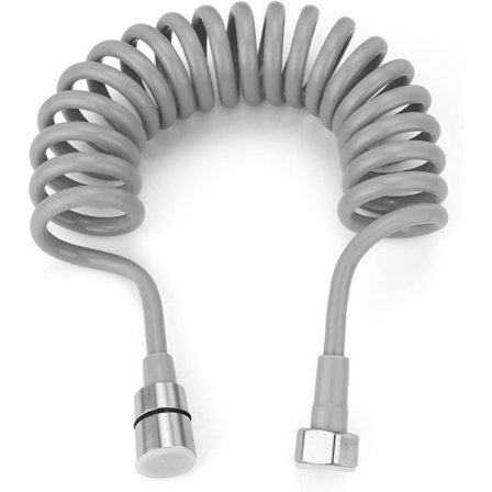 3m baderom fjær slange, rustfritt stål spiral slange - lang slange for sprøyte, toalett, bidet, kran