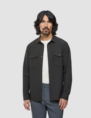 Shaping New Tomorrow - Ease Overshirt - Black - Herr - Storlek S