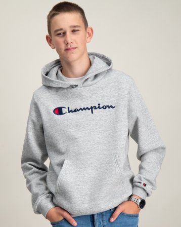 Champion Hooded Sweatshirt Grå Huvtröjor/Hoodies Kille - Kids Brand Store