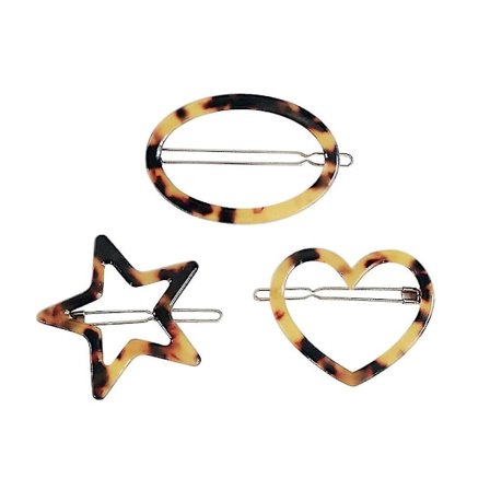 3 st Leopard-mönstrade Hårnålar Mode Lätt Enkel Luggklämma