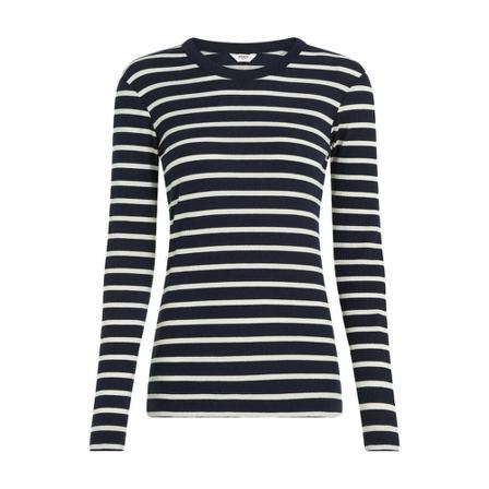 Penn&Ink N.Y Long Sleeve Top , Blauw , Dames , Maat: L
