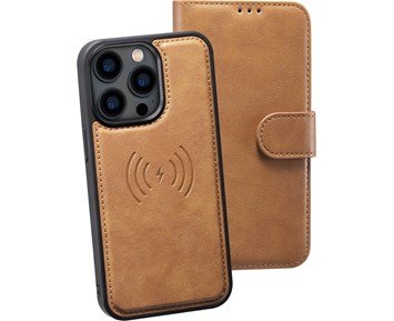 Andersson PU leather wallet and case w/ MagSafe Apple iPhone 13 Pro Tan - Mobilfodral med MagSafe till Apple iPhone 13 Pro