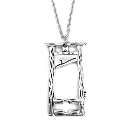 Necklace - Guillotine - Silver - Chain