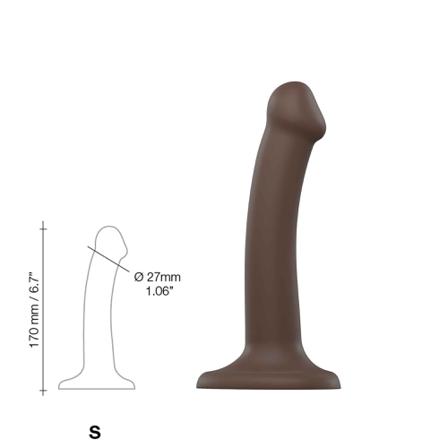 Bøjbar Dildo Dual Density Small - 17 cm - Vuxen.se - Air pressure stimulator, klitoris vibratorer, dildoer, lystkugler, magic wand & æg.