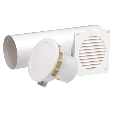 PAX 2602-6 Tilluftspakke termostatstyrt, rund Ø100 mm, Ventilasjon