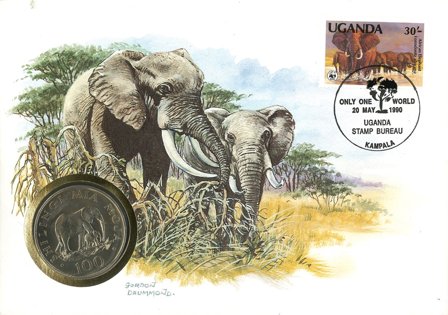 WWF Møntbrev - Elefant