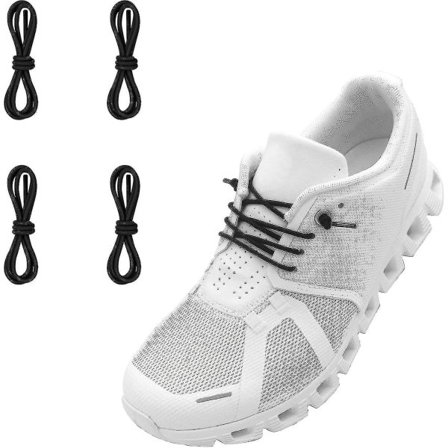 Ndtezugt 2 Par 1/10 " (2,5 mm) Elastiska Tunna Skosnören, Stretchiga Runda Skosnören Ersättning för On Cloud Sneaker