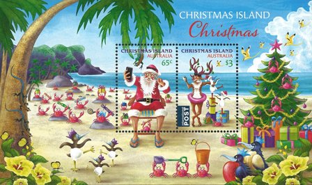 Christmas Island - Julen 2024 - Postfrisk miniark