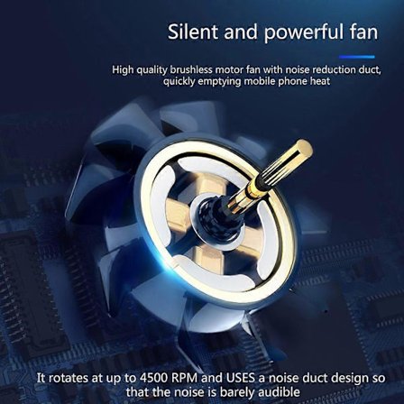 Mobiilipuhelimen jäähdytin Puhelimen tuuletin Universaali mobiilipuhelimen jäähdytystuuletin