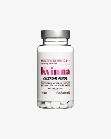BioSalma Multivitamin kvinna D-vitamin++ - 100 tabletter