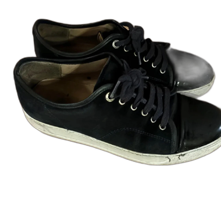 Lanvin sneakers med lackad tå