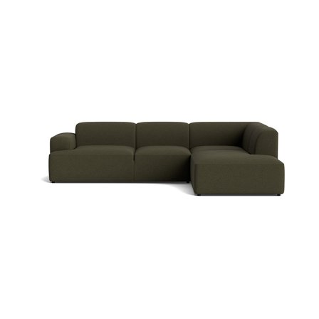 Madrid hjørnesofa, højrevendt - Loop Grøn - 297x219x75 - Sofa, hjørnesofa