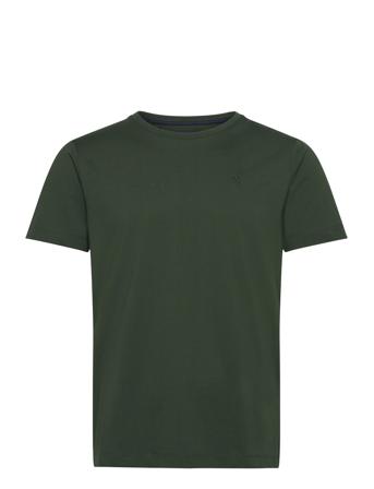 Pima Cotton Tee T-shirts Short-sleeved Kakigrønn Hackett London*Betinget Tilbud