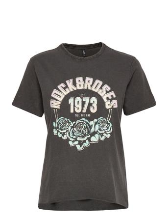 Onllucy Reg S/S Rock Top Box Jrs Grey ONLY