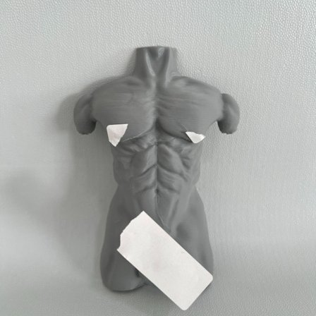 Grå, sjov muskelmand krog, vægmonteret muskelmand knagerække, kan bruges til at hænge håndklæder, frakker, tasker, unik og sjov badeværelsesdekoration