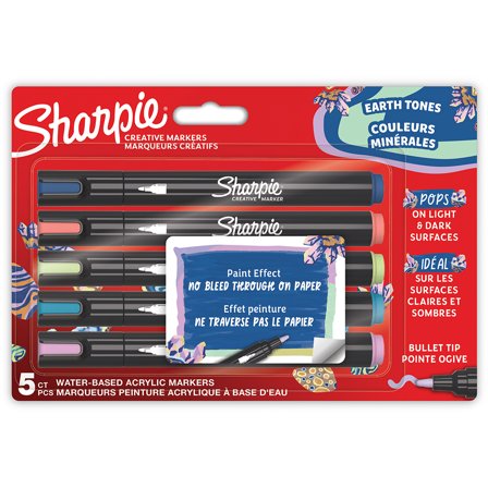 Sharpie Creative Marker Bullet Tip 5-setti