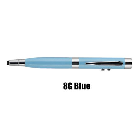 6 i 1 USB 2.0 U-disk kapacitiv pekskärm penna flash-enhet (blå 8G)