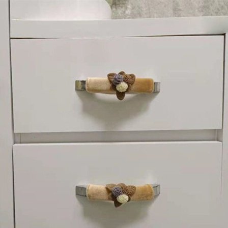 Flower Handtag Cover Køleskab Håndtag Covers CHAMPAGNE