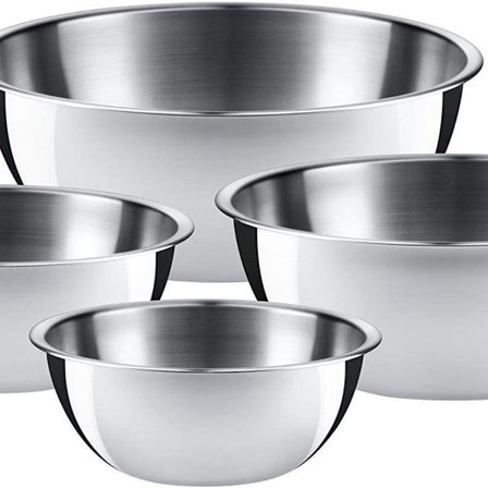 Gourmet bolle sett 4 deler, rustfritt stål boller for