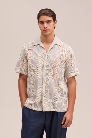 NN.07 Julio Skjorte Herre Brun Økologisk Bomuld