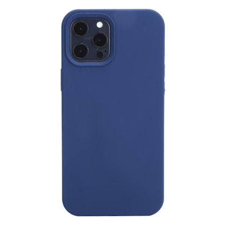 Mobiltelefon Cover Flydende Silikone Stødsikkert Telefonbeskyttelsesdæksel til iPhone 12 ProMaxBlå