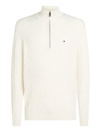 Tommy Hilfiger | Classic Cotton Cable Zip Mock | XXXL