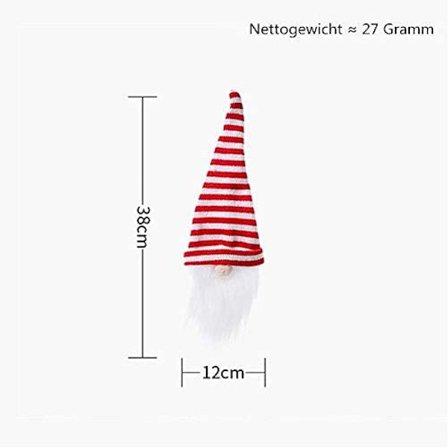 4 kpl Joulupullonpäällisiä, Suloiset Tonttu-teemaiset Koristeet