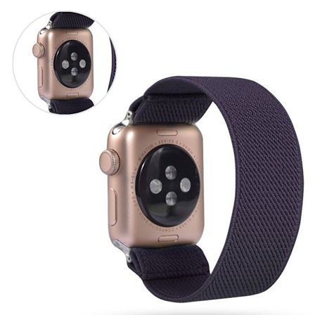 Apple Watch Series 5 40mm solid color nylon watch band - Dark Purple