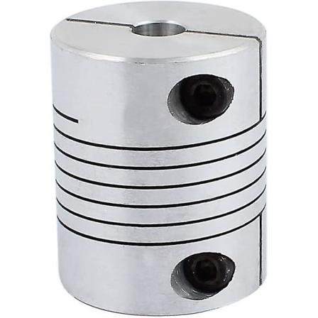 8mm - 10mm Akselikytkin 19mm Pituus 25mm Halkaisija Askelmoottori Liitin Alumiiniseosliitin 3D-tulostimelle CNC-kone tee itse-kooderille