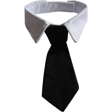 Hundfluga Husdjur Smoking Bomullskrage Med Svart Fluga För Små Till Medelstora Och Stora Hundar (S)