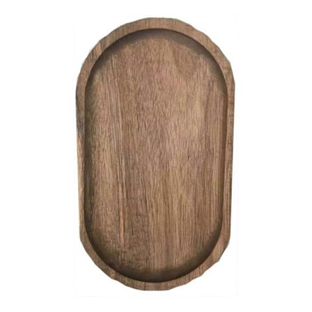 Matningsfat Oval Form Stapelbar Trä Dessert Sushi Serveringsfat Köksartiklar