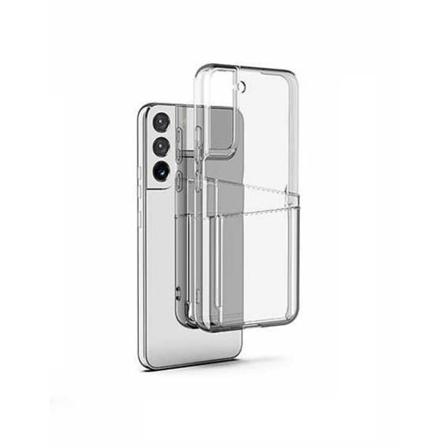 Samsung Galaxy S22 Plus - Transparent Skal Dubbel Kortfack + Här