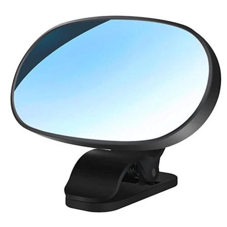 Babybilspejl, 360° justerbart bakspejl, brudsikkert sikkerhedsspejl med clips, sugekop-spejle