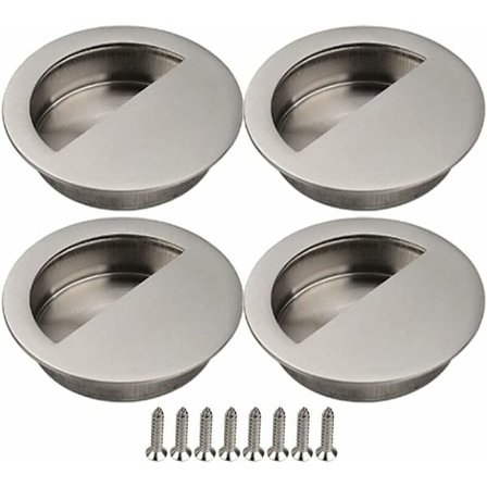 Liukuoven kahva, 4 kpl, liukuoven kahva, liukuovi, liukuovikaappi, upotettu kahva, huonekalujen kahva ruuveilla, liukuovikaappi