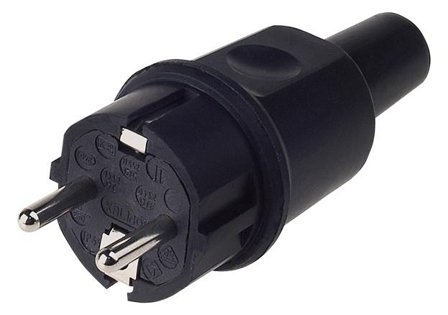BACHMANN Solid rubber plug, IP44, bk