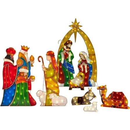 Akryl Fårekonge Krybbe Udendørs Plæne Dekoration Gulv Indsæt Dekoration