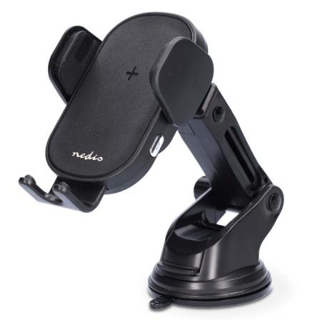 Nedis Langaton Autolaturi | 7.5 / 10 / 15 W | 1.5 / 1.67 / 2 A | 1.00 m | FOD / Ylijännite / Ylikuumenemissuoja / Ylivirta | USB Type-C | Sisältää ka
