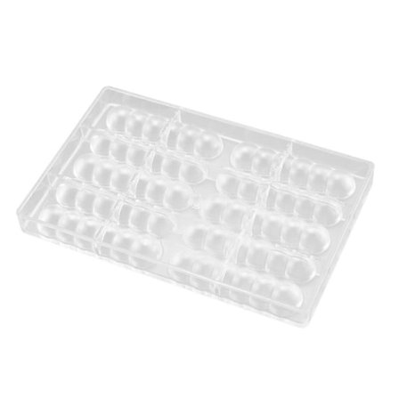 10 hulrom sjokoladeform Halvrund gresskarform kakeform